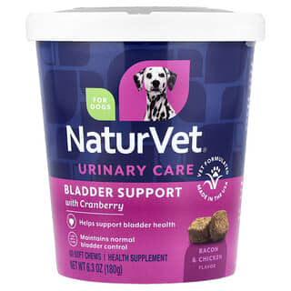 Urinary Care, Bladder Support with Cranberry, para Perros, Tocino & Pollo, 60 Soft Chews, 6.3 oz (180 g)
