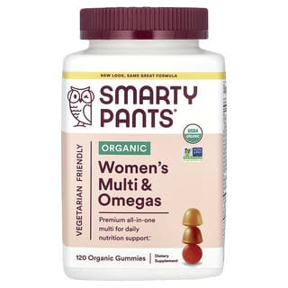 Multivitamínico Orgánico Mujer + Omegas, Raspberries, Lemon Lime and Grape, 120 gummies