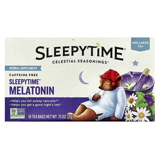 Wellness Tea, Sleepytime® Melatonina, Caffeine Free, 18 Tea Bags, 0.75 oz (21 g)
