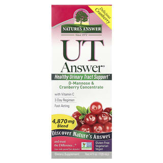 UT Answer, D-Mannose & Cranberry Concentrate, 4 fl oz (120 ml)