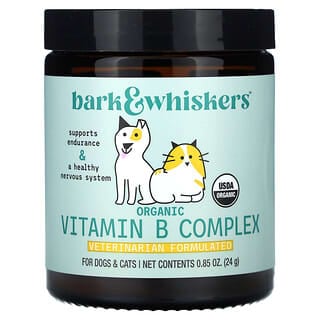 Bark & Whiskers, Organic Vitamin B Complex, para Gatos y Perros, 0.84 oz (24 g)
