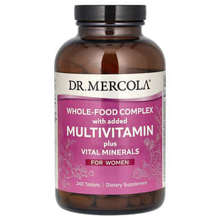 Multivitamínico y Minerales para Mujer, de alimentos integrales. 240 tabs.
