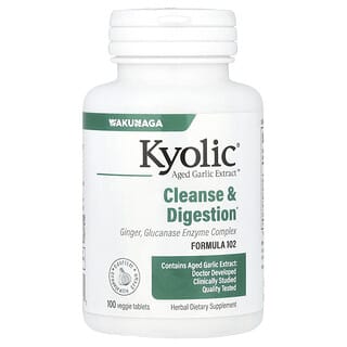 Aged Garlic Extract, Cleanse + Digestion, Formula 102, 100 tabs