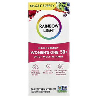 Multivitamínico para Mujer 50+, alta potencia, 1 al día. 60 tabs.