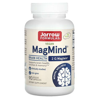 Vegan MagMind®, Brain Health, 90 cápsulas vegetales (48 mg per Capsule)
