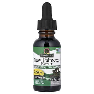 Extracto de Saw Palmetto, Sin Alcohol, 1 fl oz (30 ml)