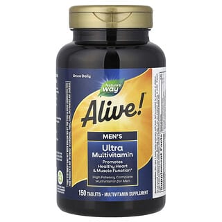 Multivitamínico para Hombre, Alive!, Ultra. 150 tabs.