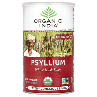 Psyllium, Whole Husk Fiber, 12 oz (340 g)