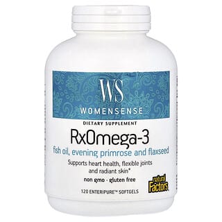 WomenSense, RxOmega-3, 120 Enteripure Softgels, 120 Enteripure™ softgels