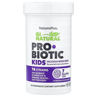 GI Natural, Probiótico Niños, Mixed Berry, 30 Masticables