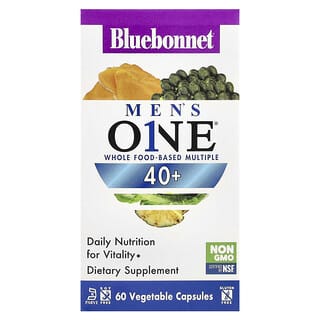 Multivitamínico para Hombre 40+, de alimentos integrales. 60 Vcaps.