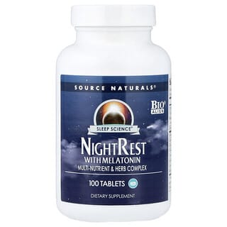 Sueño Science®, NightRest™ With Melatonina, 100 tabletas