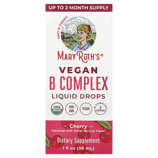 MaryRuth's, Complejo de Vitamina B, vegana, sabor Cereza. 30 ml.