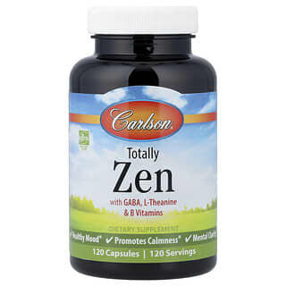 Totally Zen with GABA, L-Theanine & B Vitamins, 120 cápsulas