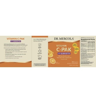 Vitamina C (500 mg) y Quercetina efervecente. 30 sobres
