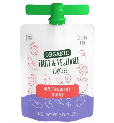 Puré de Frutas y Vegetales Orgánicos, sin azúcar, variety pack. 24 pack