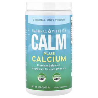 Calma, Plus Calcium, Magnesium-Calcium mezcla para bebida, Original Unflavored, 16 oz (453 g)
