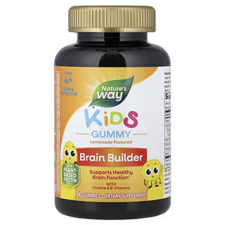 Niños Cerebro Builder gomitas, edades 4+, Limónade, 60 gomitas