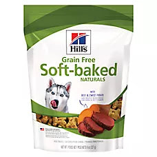Premios Suaves Horneados Naturales sin Grano Sabor Res y Camote para Perro