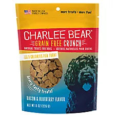 Premios Bear Crunch Naturales sin Grano Sabor Tocino y Blueberry para Perro