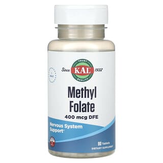 Metilfolato, 400 mcg DFE, 90 tabs