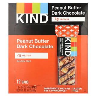 Barras de Proteína Sabor Peanut Butter Dark Chocolate 12 Barras de 40 g c/u