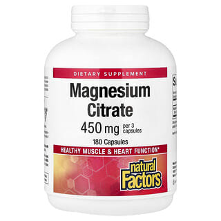 Magnesio Citrato, 180 cápsulas (150 mg per Capsule)