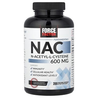 Fundamentals, NAC, N-Acetyl-L-Cysteine, 600 mg, 200 vegetable caps