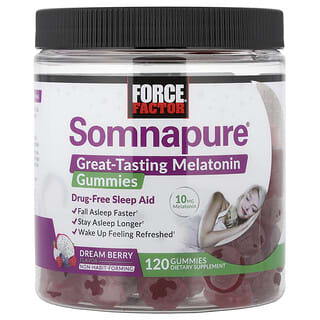 Somnapure®, Great Tasting Melatonina gomitas, Dream Berry, 120 gomitas (5 mg per Gummy)