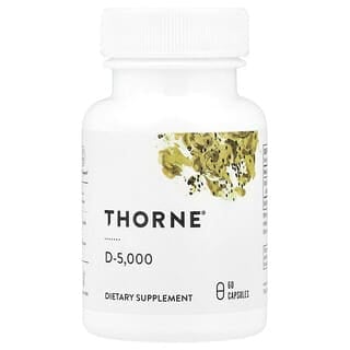 Thorne, Vitamina D3 5,000 ui. 60 caps