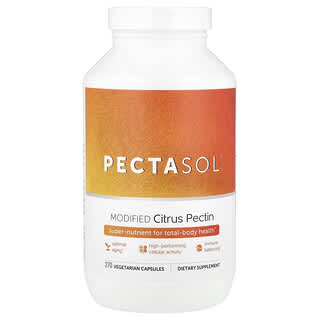 PectaSol Modified Citrus Pectin, 270 caps vegetarianas