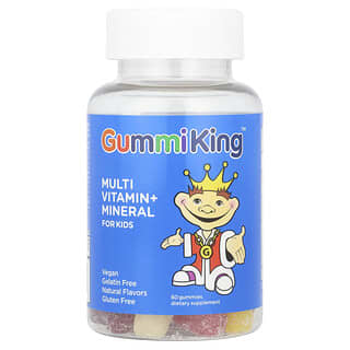 Multivitamínico + Mineral Gomitas para Niños, Fresa, Naranja, Limón, Uva, Cereza y Grapefruit, 60 Gomitas