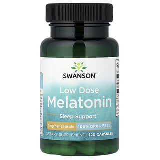 Low Dose Melatonina, 1 mg, 120 cápsulas