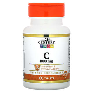 Vitamina C, 1,000 mg, 60 tabs
