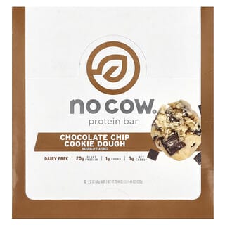 Barras de Proteína Sabor Masa de Galleta con Chispas de Chocolate 12 Barras de 60 g c/u