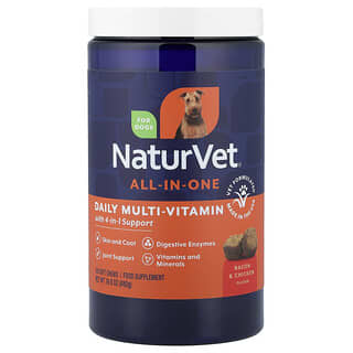 All-In-One Daily Multi-Vitamin With 4-In-1 Support, para Perros, Tocino & Pollo, 120 Soft Chews, 16.9 oz (480 g)
