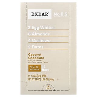 Barras de Proteína Sabor Coconut Chocolate 12 Barras de 52 g c/u