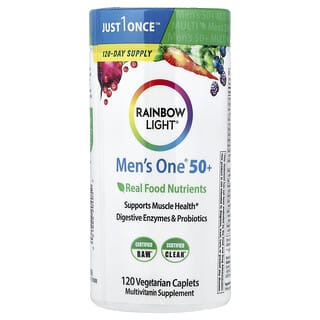 Hombre One 50+, Real Food Nutrients, 120 tabs vegetarianas
