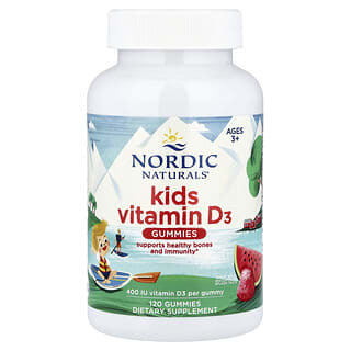 Vitamina D3, para Niños, edades 3+, sabor Wild Syía Splash, 10 mcg (400 IU). 120 gomitas.