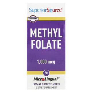 Methyl Folato, 1,000 mcg, 60 Instant Dissolve tabs, 60 tabs