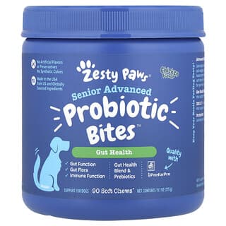 Senior Advanced Probiótico Bites™, para Perros, Senior, Pollo, 90 Soft Chews, 11.1 oz (315 g)