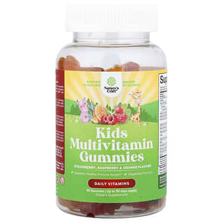Niños Multivitamínico gomitas, Fresa, Frambuesa & Naranja, 90 gomitas
