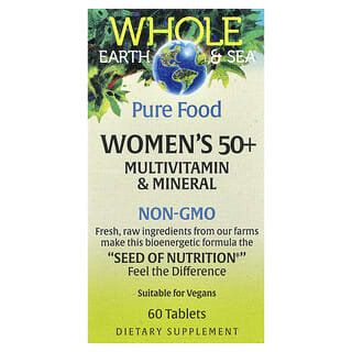 Whole Earth + Sea, Mujer 50+ Multivitamínico + Mineral, 60 tabs
