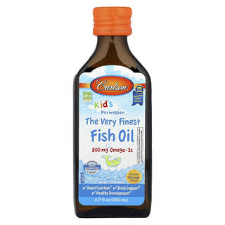 para Niños, Norwegian, The Very Finest Aceite de Pescado, Natural Naranja, 6.7 fl oz (200 ml), (2,300 mg por Serving)