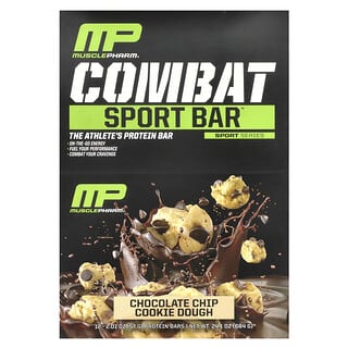 Barras Deportivas de Proteína Sabor Masa de Galleta con Chispas de Chocolate 12 Barras de 57 g c/u
