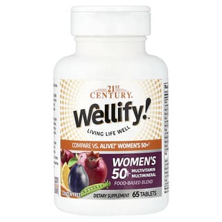 Wellify!, Mujer 50+ Multivitamínico Multimineral, 65 tabs