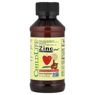 Zinc Plus™, Natural Mango Strawberry, 4 fl oz (118 ml)