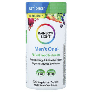 Hombre One+, Real Food Nutrients, 120 Vegetarian tabs