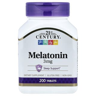 Melatonina, 3 mg, 200 tabletas