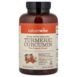 Cúrcuma Curcumina Orgánica 180 Cápsulas Veganas